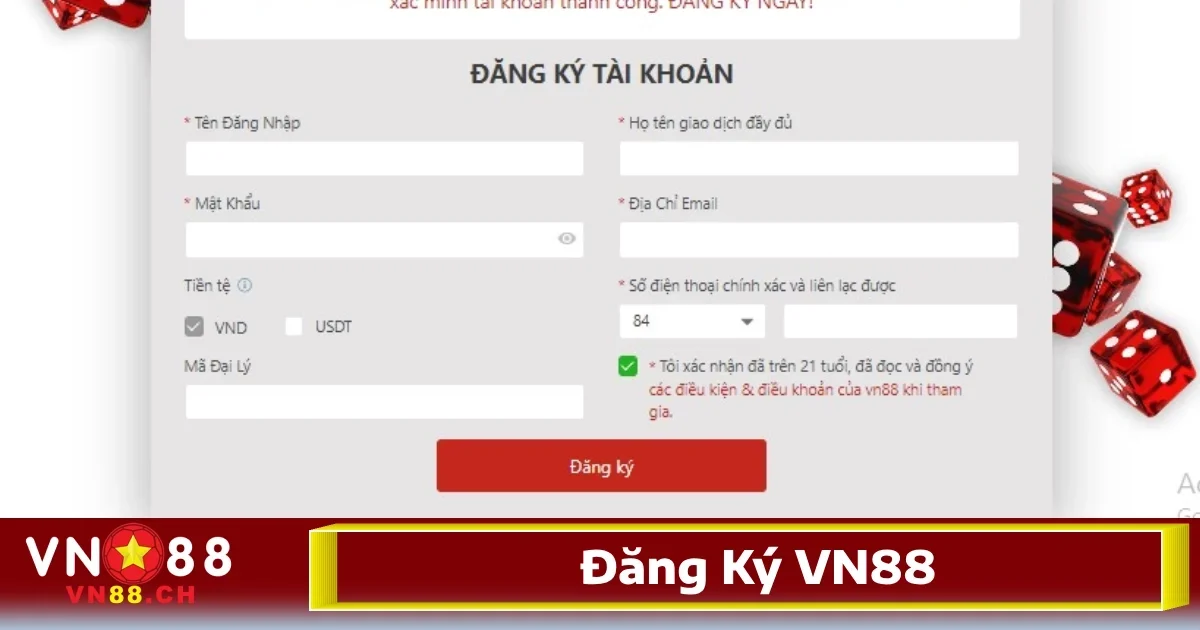 VN88 - Link Vào VN88.Com Cá Cược Thể Thao, Casino Uy Tín 34 Cách đăng ký tài khoản nhà cái rất đơn giản và dễ dàng